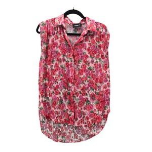 Kooples Floral Top Red 1 US 4